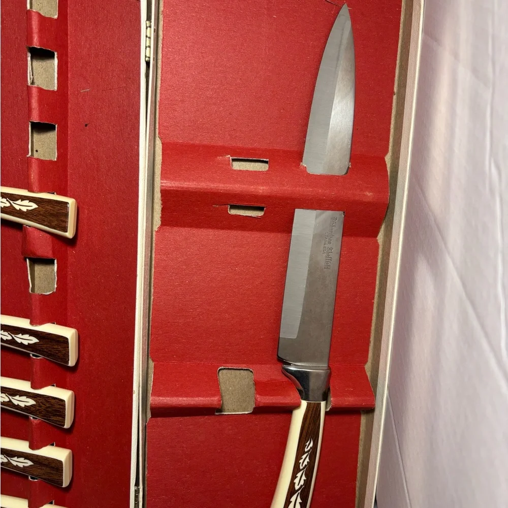 Sheffield English 19-Piece Stainless Steel Cutlery Set Carving Hostess Serving